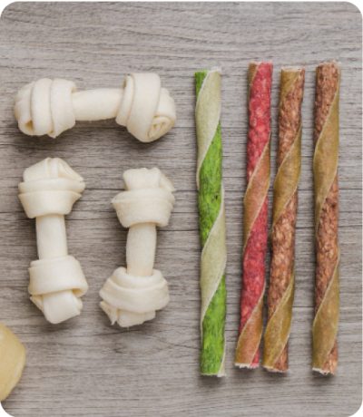 Snacks dentales para perros (paquete de 10)