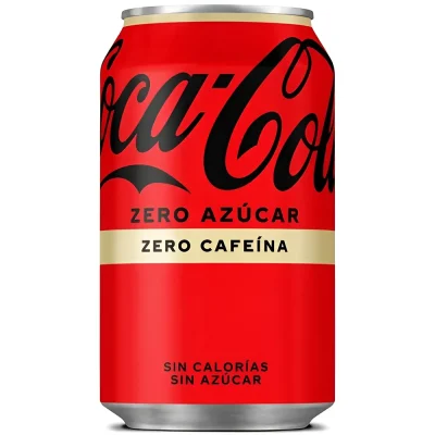 Coca cola zero azúcar zero cafeína