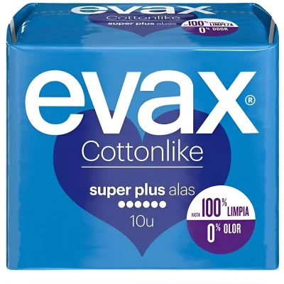 Evax cottonlike super plus alas 10 unidades