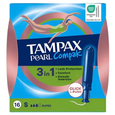Tampax pearl compak 3 en 1 Super 16 unidades