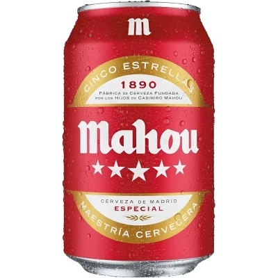 Cerveza Mahou 5 Estrellas 33cl