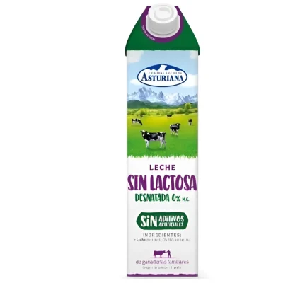 Leche Asturiana Desnatada Sin Lactosa 1L