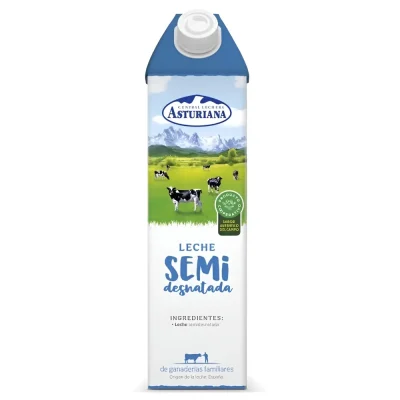 Leche Asturiana Semidesnatada UHT