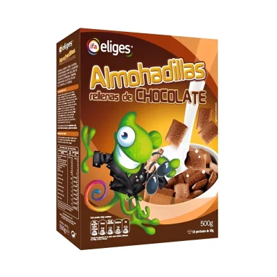 Almohadillas Rellenas de Chocolate 500g