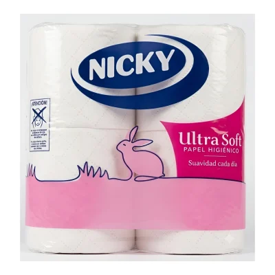 Papel Higiénico Nicky Ultrasoft 4 Rollos