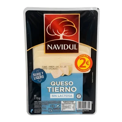 Queso Tierno Sin Lactosa Navidul