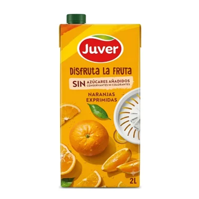 Zumo Disfruta La Fruta Naranjas Exprimidas Juver 2L