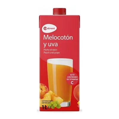 Zumo Melocotón y Uva Coaliment 1L