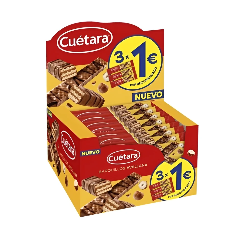 Barquillos Avellana Cuétara 3x1