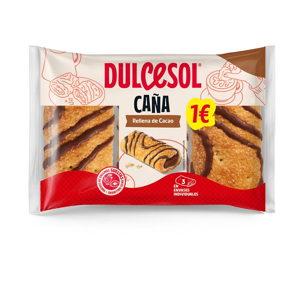 Caña Rellena de Cacao Dulcesol