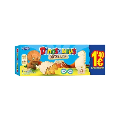 Dinosaurus Choco Blanco Artiach