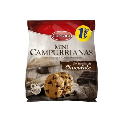 Mini Campurrianas con trocitos de Chocolate Cuétara