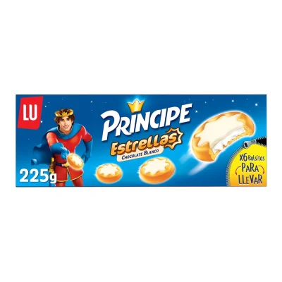 Príncipe Estrellas Chocolate Blanco LU